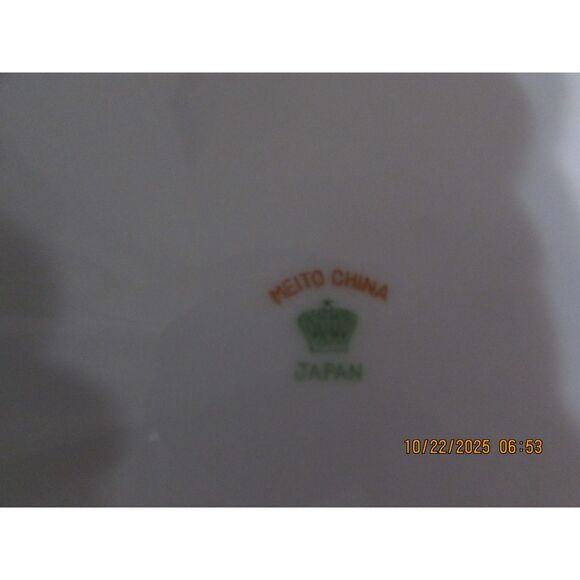 Meito China Japan 2 serving platters Helena pattern 1920-1940 gold trim art deco - Picture 4 of 10